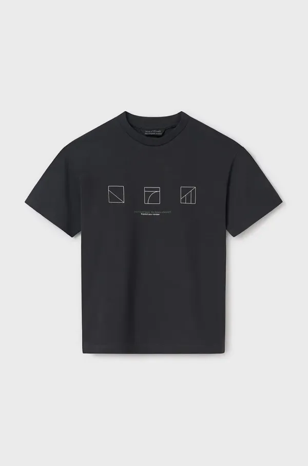 Mayoral Dječja majica kratkih rukava Mayoral boja: crna, s tiskom, 6003