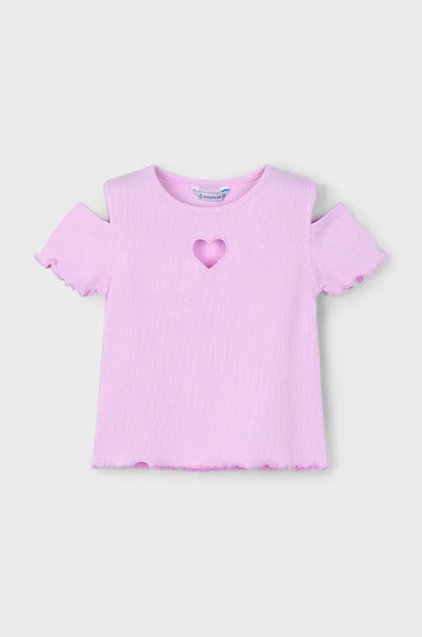 Mayoral Dječja majica kratkih rukava Mayoral boja: ružičasta, 3005