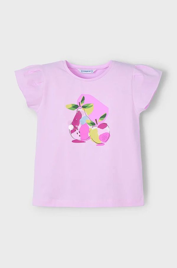 Mayoral Dječja majica kratkih rukava Mayoral boja: ružičasta, 3015
