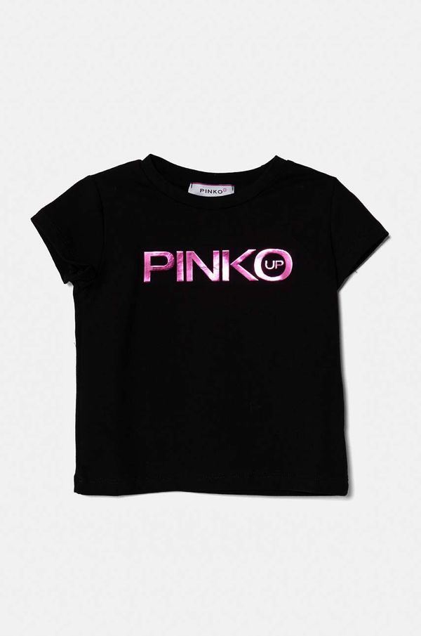 Pinko Up Dječja majica kratkih rukava Pinko Up boja: crna, F4PIBGTH186