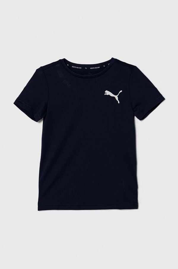 Puma Dječja majica kratkih rukava Puma ACTIVE Small Logo Tee B boja: tamno plava, s tiskom