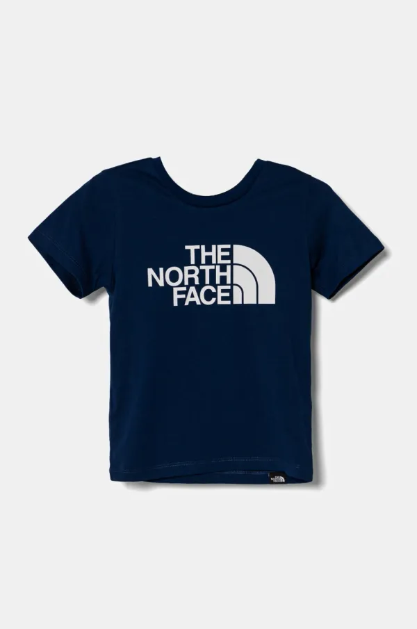 The North Face Dječja majica kratkih rukava The North Face S/S EASY TEE boja: tamno plava, s tiskom, NF0A8DRND1R1