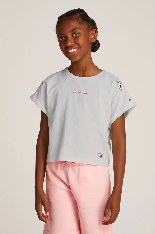 Tommy Hilfiger Dječja majica kratkih rukava Tommy Hilfiger boja: bijela, KG0KG08300