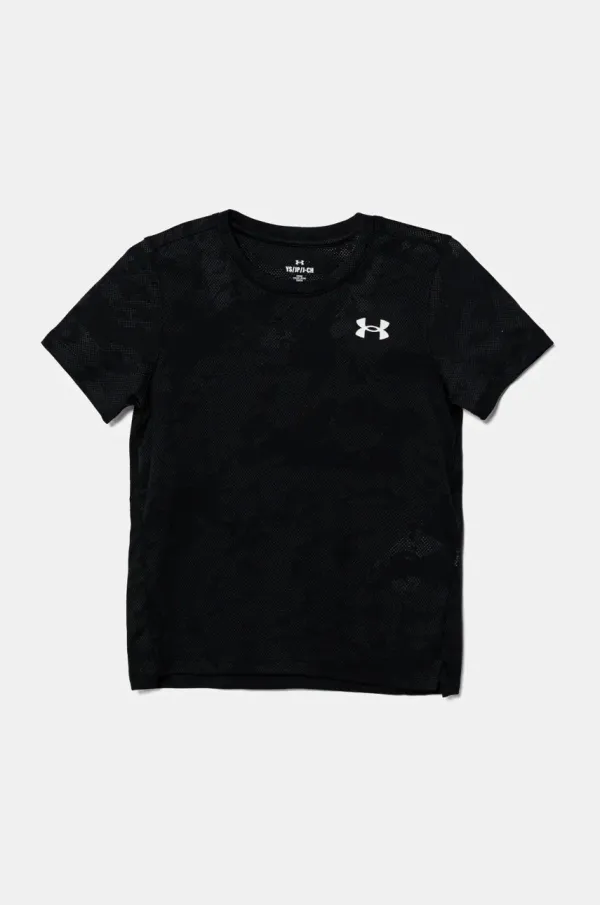 Under Armour Dječja majica kratkih rukava Under Armour Tech Vent Jcqrd SS boja: crna, bez uzorka, 1390019