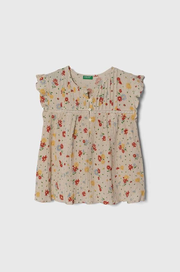 United Colors of Benetton Dječja majica kratkih rukava United Colors of Benetton boja: bež