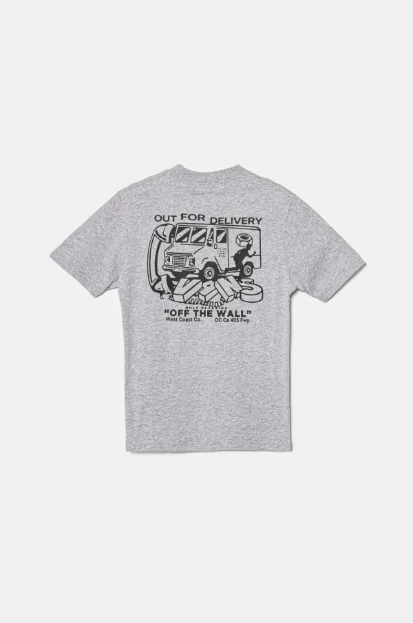 Vans Dječja majica kratkih rukava Vans Next Stop boja: siva, s tiskom, VN000MK3ATH1