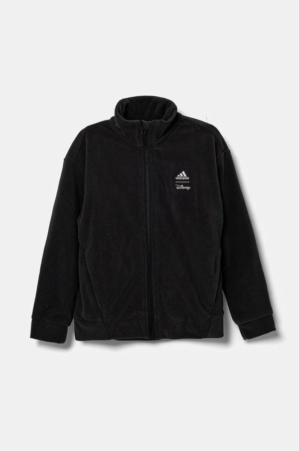 adidas Dječja majica od flisa adidas LK DY MM WI TT boja: siva, s aplikacijom, IW0675