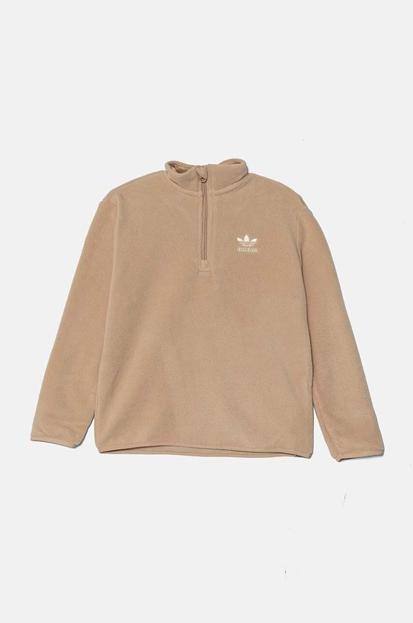 adidas Originals Dječja majica od flisa adidas Originals POLAR FLEECE HZ boja: bež, bez uzorka, IX9831