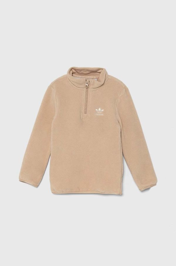 adidas Originals Dječja majica od flisa adidas Originals POLAR FLEECE HZ boja: bež, bez uzorka, IX9846