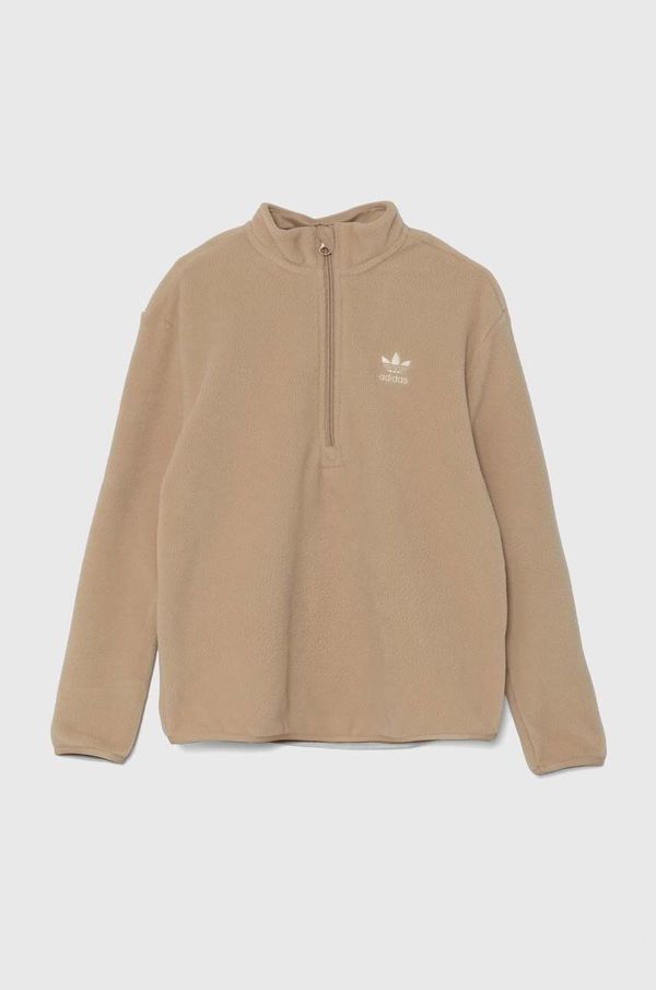 adidas Originals Dječja majica od flisa adidas Originals POLAR FLEECE HZ boja: bež, bez uzorka, IY5017
