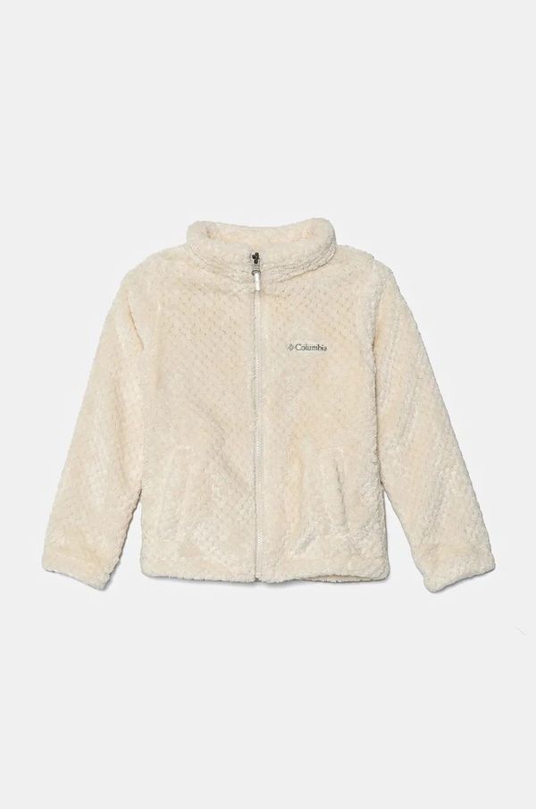 Columbia Dječja majica od flisa Columbia Fire Side boja: bež, bez uzorka, 1799083