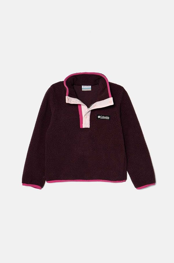 Columbia Dječja majica od flisa Columbia Helvetia boja: bordo, bez uzorka, 2087831
