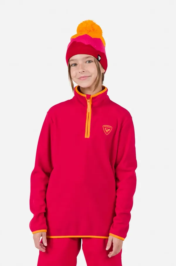 Rossignol Dječja majica od flisa Rossignol STRAWPILE boja: crvena, s aplikacijom, RLNYL05