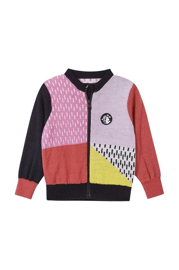 Reima Dječja majica od mješavine vune Reima Moomin Idelar boja: ružičasta, s uzorkom, 5200020B