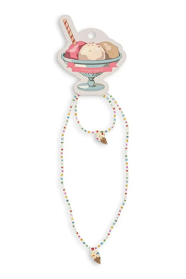 Konges Sløjd Dječja ogrlica i narukvica Konges Sløjd ICE CREAM NECKLACE AND BRACELET SET