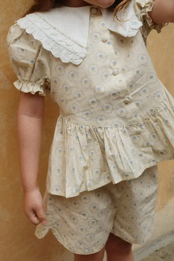 Konges Sløjd Dječja pamučna bluza Konges Sløjd COEUR COLLAR SHIRT GOTS