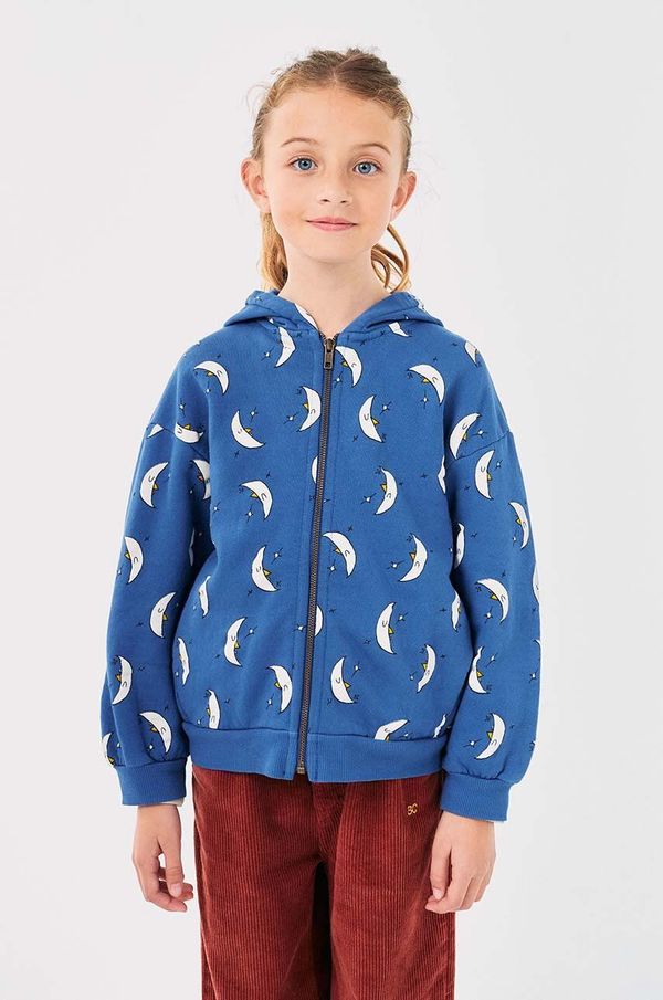 Bobo Choses Dječja pamučna dukserica Bobo Choses Beneath The Moon s kapuljačom, s uzorkom, 224AC064