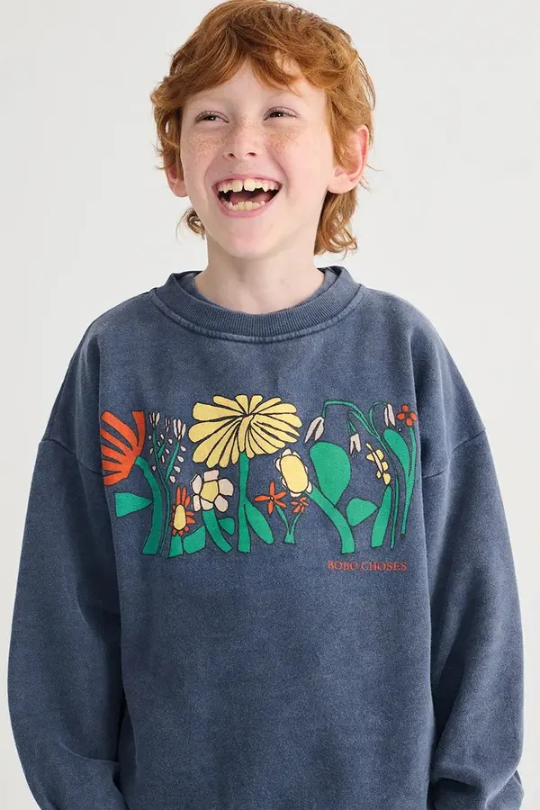 Bobo Choses Dječja pamučna dukserica Bobo Choses Color Herbalist