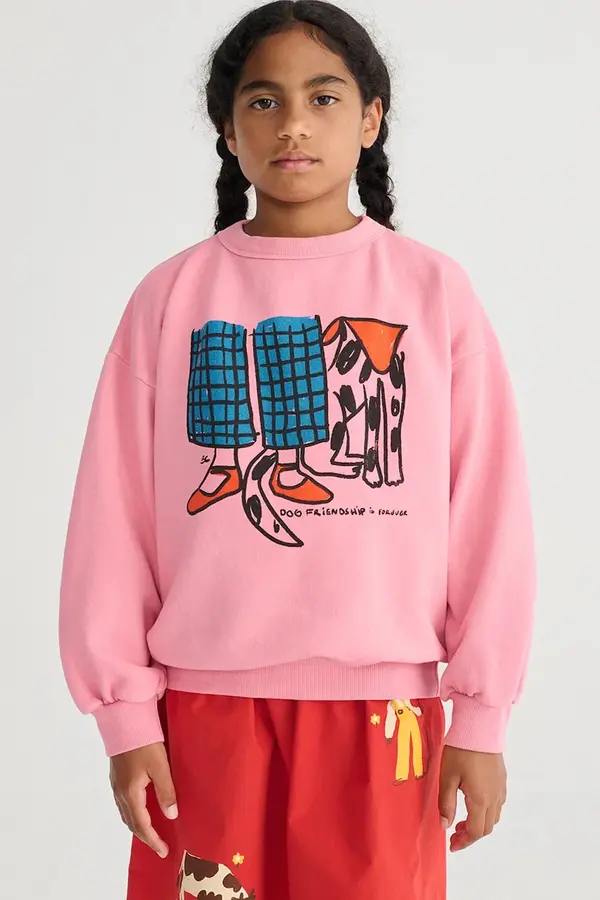 Bobo Choses Dječja pamučna dukserica Bobo Choses Dog Friendship