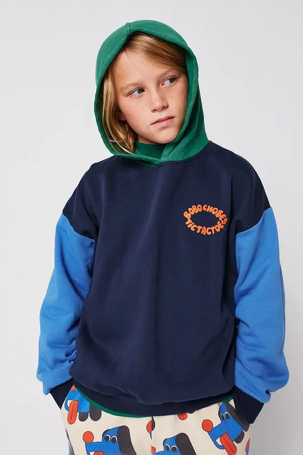 Bobo Choses Dječja pamučna dukserica Bobo Choses Tic Tac Toe