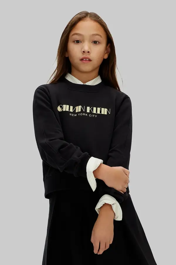 Calvin Klein Jeans Dječja pamučna dukserica Calvin Klein Jeans