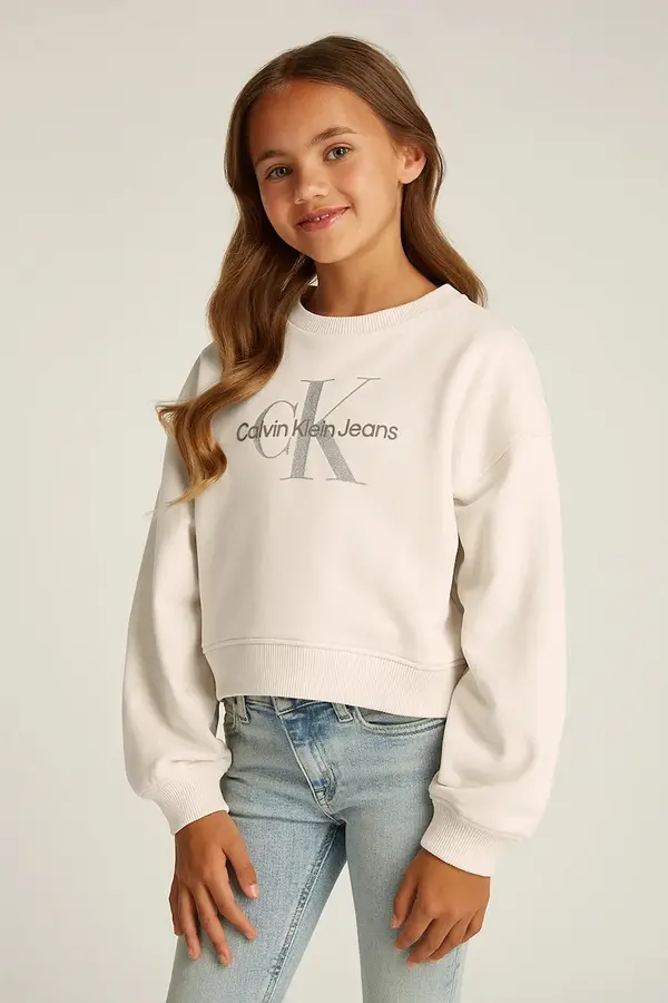 Calvin Klein Jeans Dječja pamučna dukserica Calvin Klein Jeans