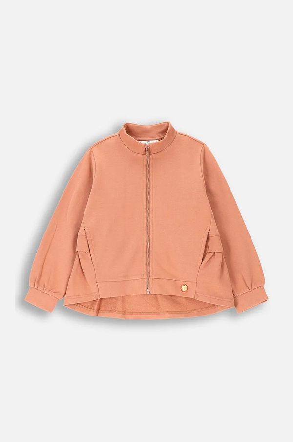 Coccodrillo Dječja pamučna dukserica Coccodrillo boja: ružičasta, s kapuljačom, bez uzorka, RODEO GIRL KIDS