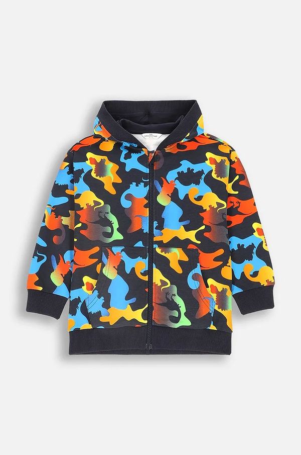 Coccodrillo Dječja pamučna dukserica Coccodrillo s kapuljačom, s uzorkom, DIGITAL BOY KIDS