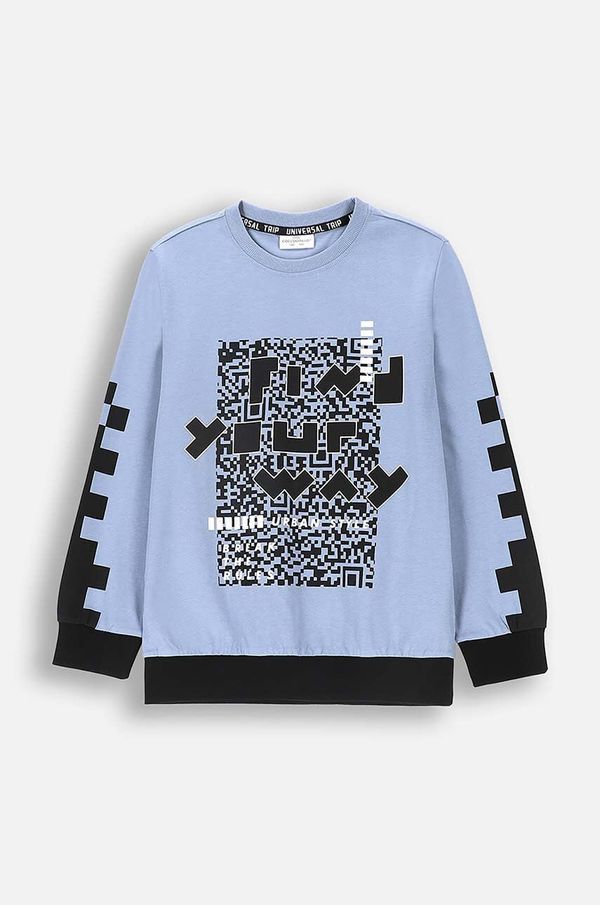 Coccodrillo Dječja pamučna dukserica Coccodrillo s tiskom, WORLD OF PIXEL BOY JUNIOR