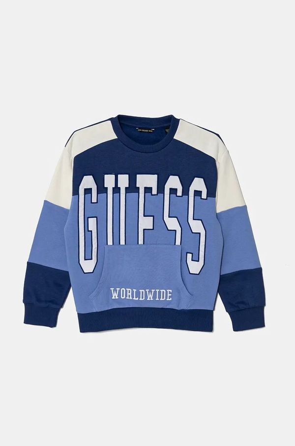 Guess Dječja pamučna dukserica Guess s aplikacijom, L4BQ10 KAX73