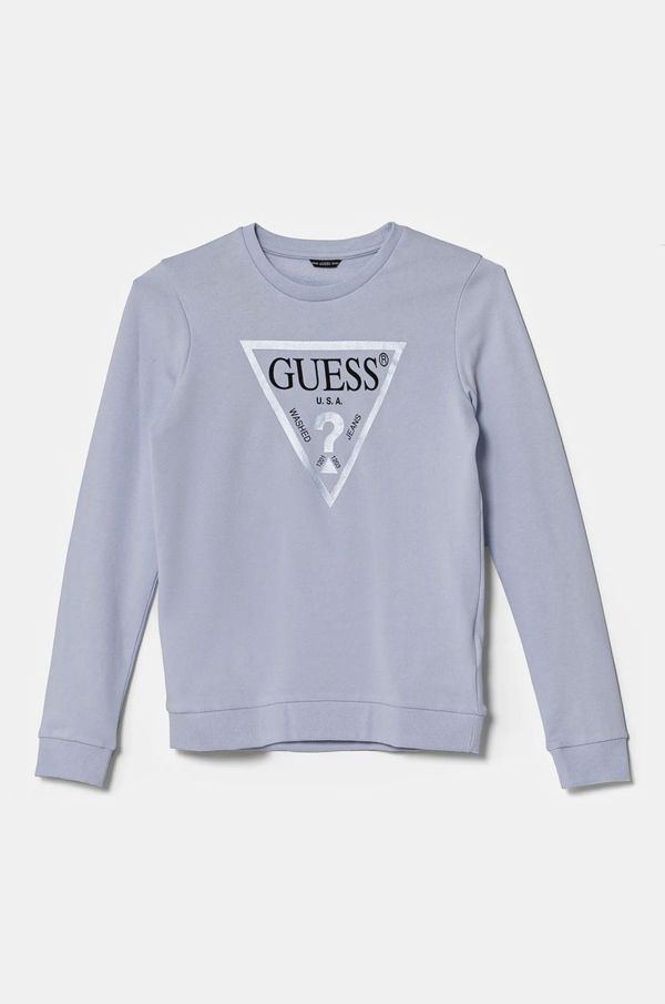 Guess Dječja pamučna dukserica Guess s tiskom, J74Q10 KAUG0
