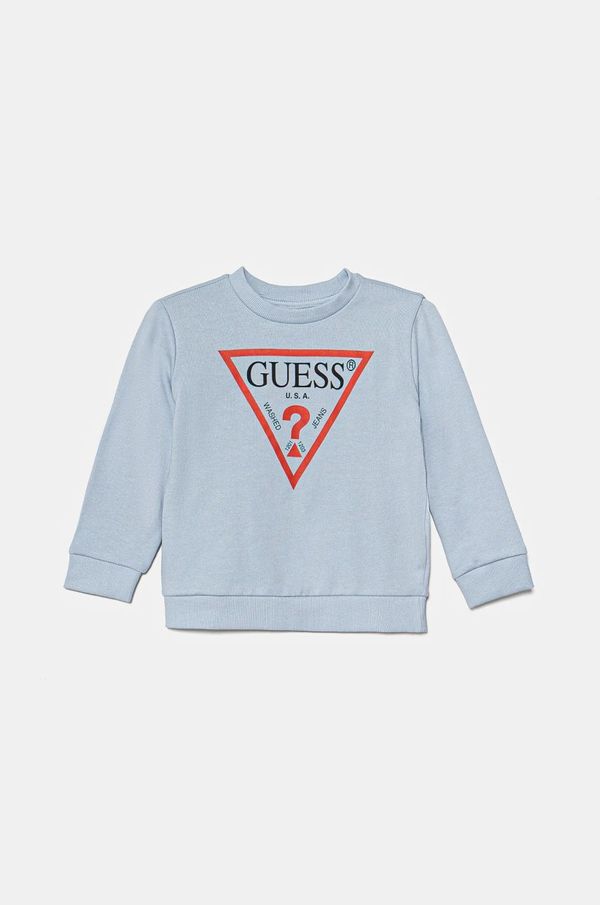 Guess Dječja pamučna dukserica Guess s tiskom, N73Q10 KAUG0
