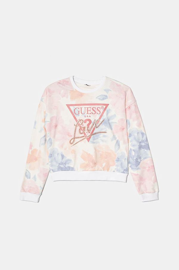 Guess Dječja pamučna dukserica Guess s uzorkom, J5RQ06 KA6R4