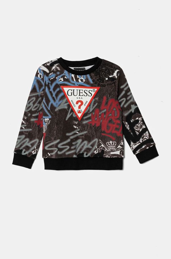 Guess Dječja pamučna dukserica Guess s uzorkom, N5RQ03 KA6R4