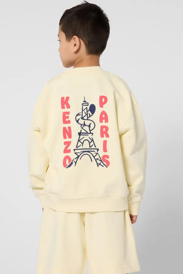 Kenzo kids Dječja pamučna dukserica Kenzo Kids