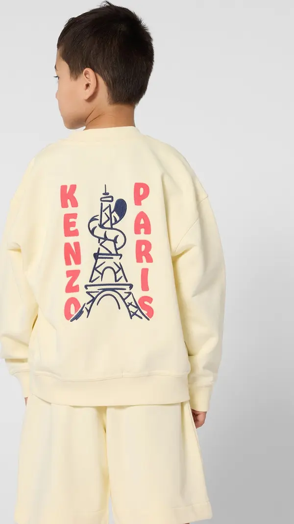 Kenzo kids Dječja pamučna dukserica Kenzo Kids