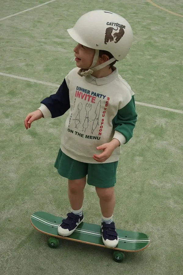 Konges Sløjd Dječja pamučna dukserica Konges Sløjd SPOTTY LS POLO GOTS