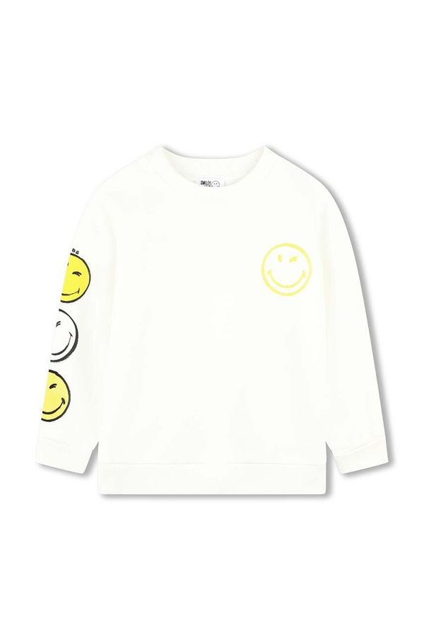 Marc Jacobs Dječja pamučna dukserica Marc Jacobs boja: bež, s tiskom