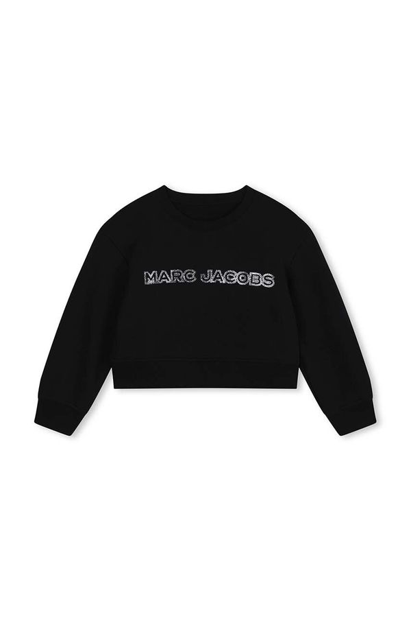 Marc Jacobs Dječja pamučna dukserica Marc Jacobs boja: crna, s tiskom, W60263
