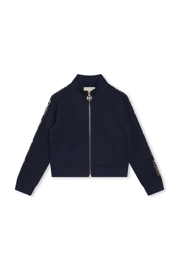 Michael Kors Dječja pamučna dukserica Michael Kors boja: tamno plava, s tiskom