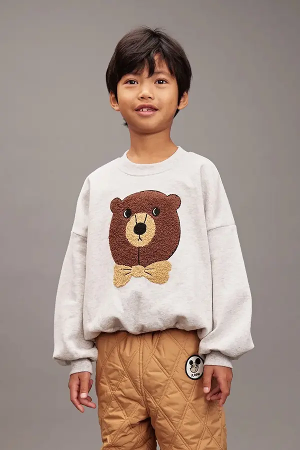 Mini Rodini Dječja pamučna dukserica Mini Rodini Bear