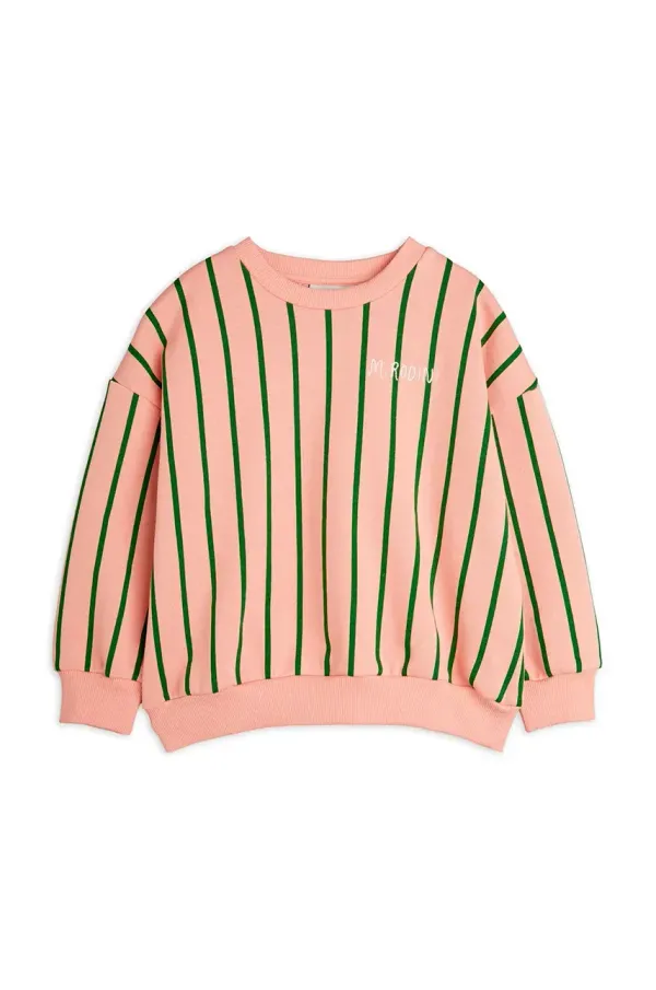 Mini Rodini Dječja pamučna dukserica Mini Rodini boja: narančasta, s uzorkom, 2522014228