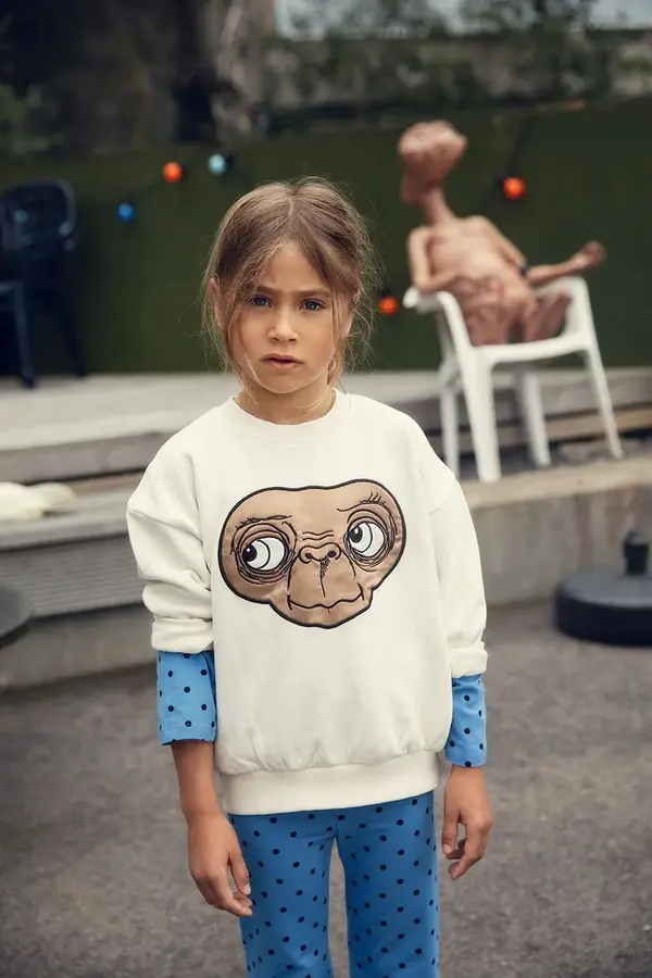 Mini Rodini Dječja pamučna dukserica Mini Rodini E.T.