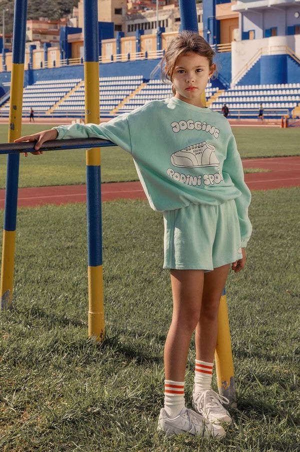 Mini Rodini Dječja pamučna dukserica Mini Rodini Jogging s tiskom