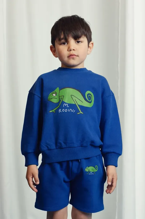 Mini Rodini Dječja pamučna dukserica Mini Rodini Lizard s tiskom, 2522016660