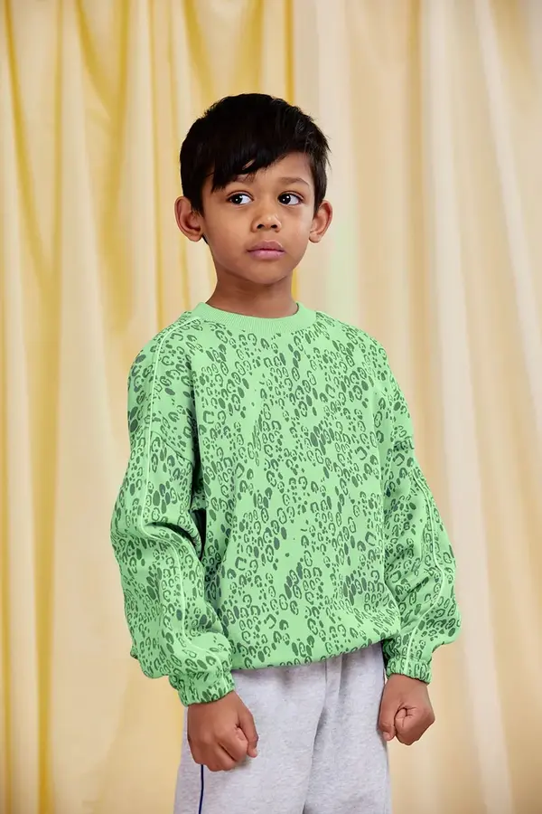 Mini Rodini Dječja pamučna dukserica Mini Rodini Mini leopard