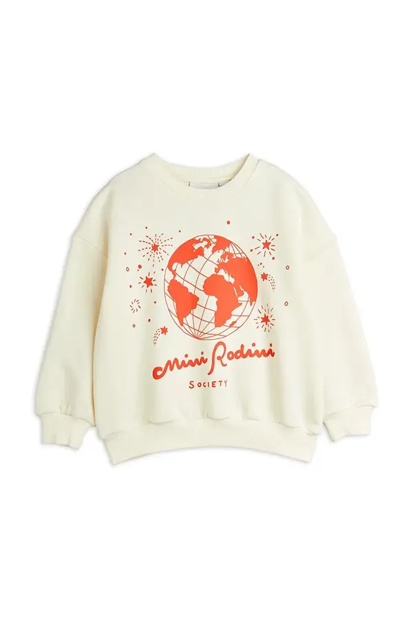 Mini Rodini Dječja pamučna dukserica Mini Rodini Mini Rodini society