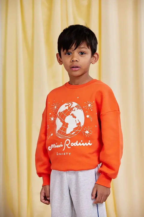 Mini Rodini Dječja pamučna dukserica Mini Rodini Mini Rodini society