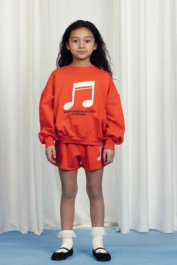 Mini Rodini Dječja pamučna dukserica Mini Rodini Note