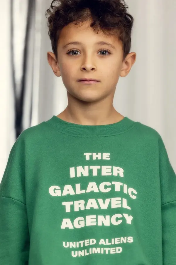 Mini Rodini Dječja pamučna dukserica Mini Rodini Travel agency